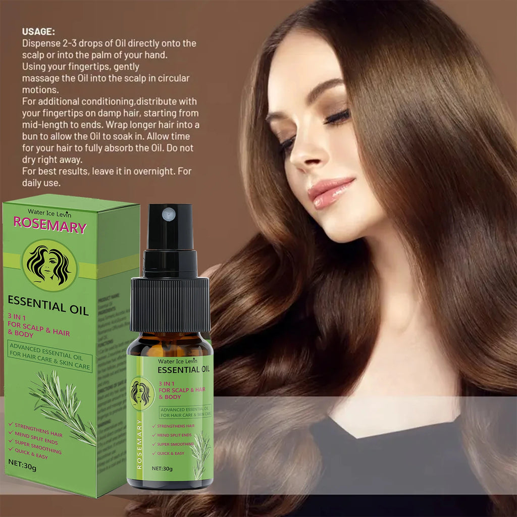 Water Ice Levin Rosemary 3 in 1 Hair and Scalp Nourishing Essential Oil