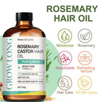 Rosemary Castor Hair Oil Scalp Care and Split End Repair Treatment