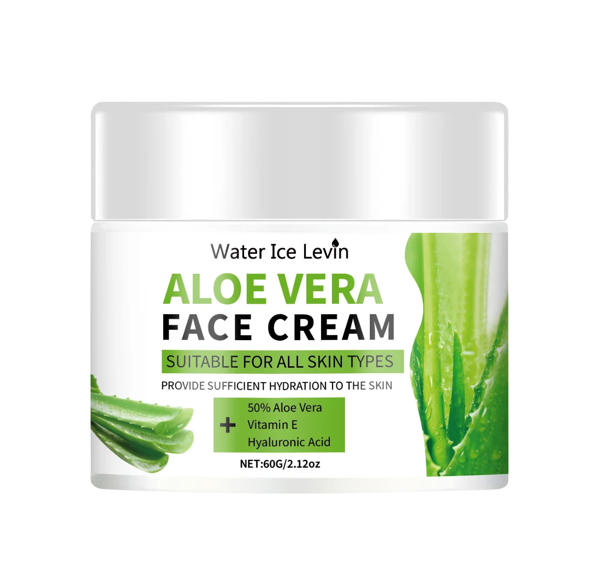 Aloe Vera Face Cream Hydrating Moisturizer for All Skin Types