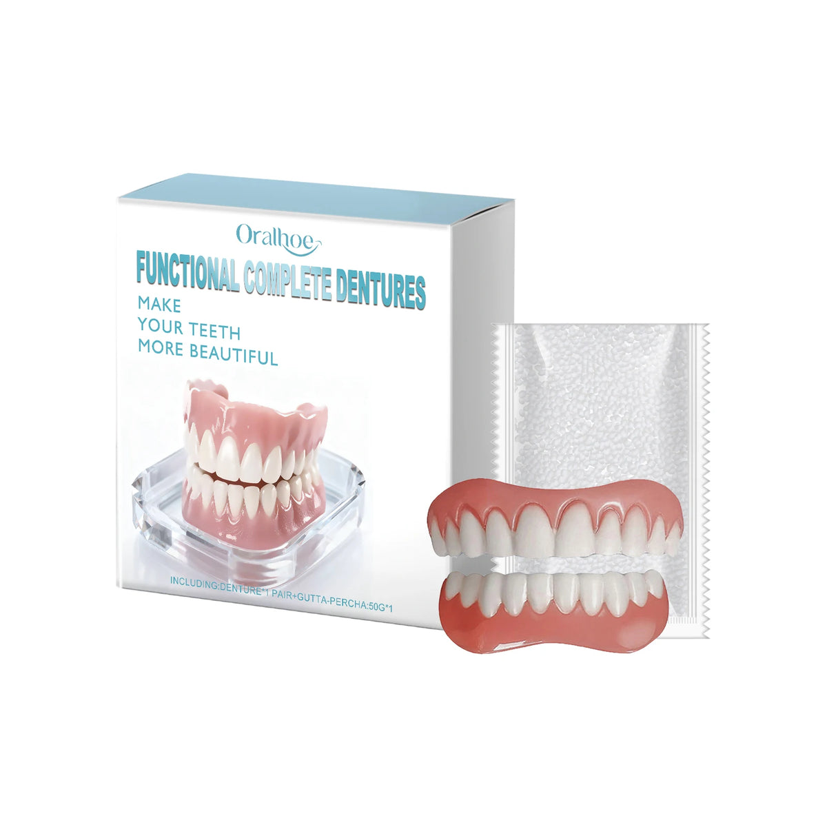 Cosmetic Denture Set for Instant Smile Improvement