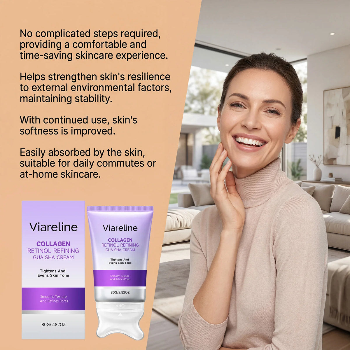 Collagen Retinol Sculpting Gua Sha Facial Cream