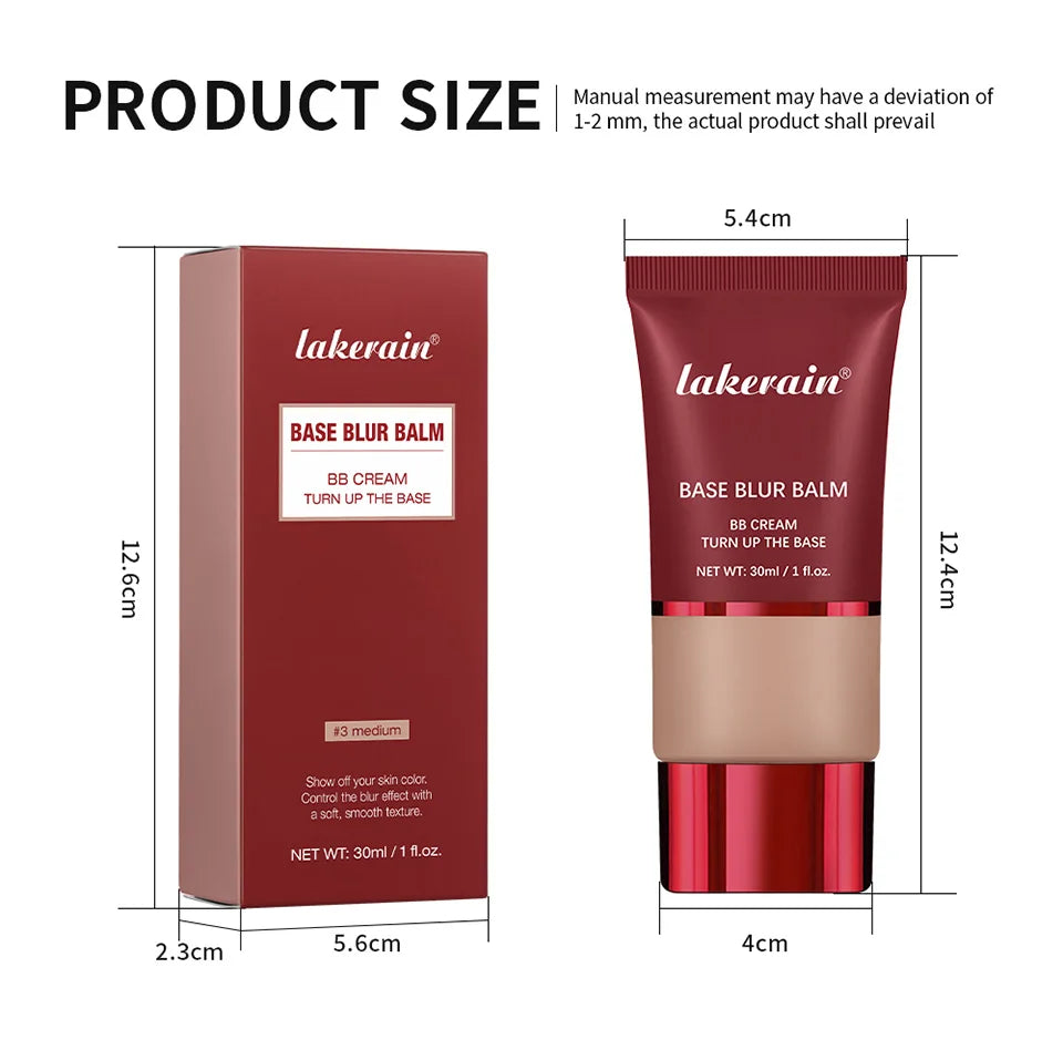 Blur Base Balm with Applicator Brush for Smooth Matte Finish - 18