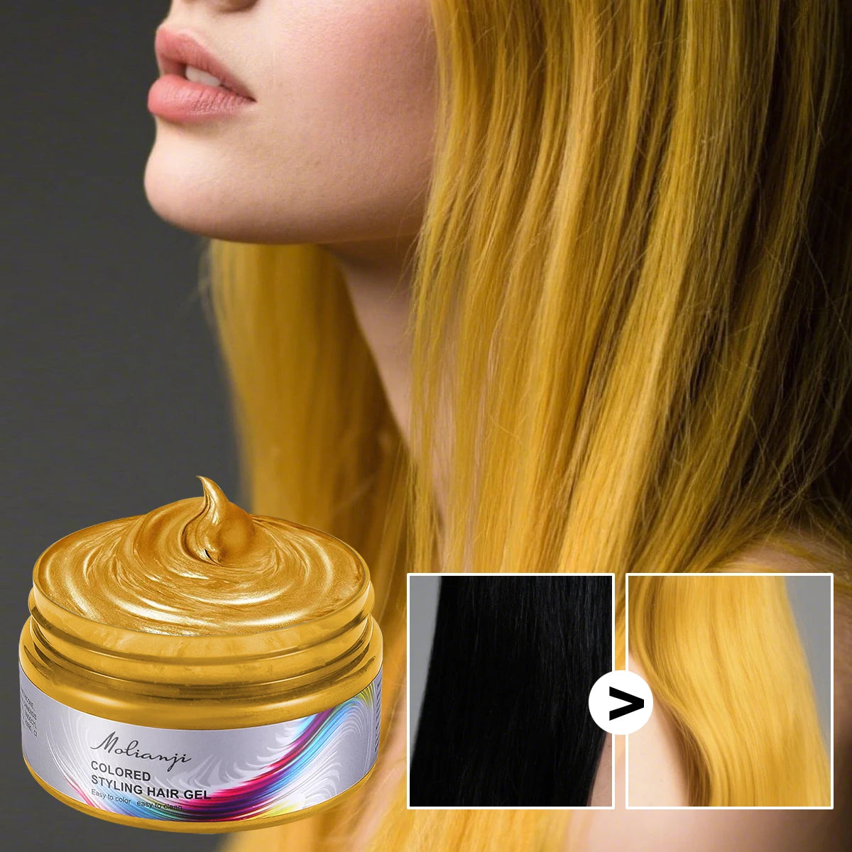 Molianji Disposable Instant Color Hair Styling Gel 100ml
