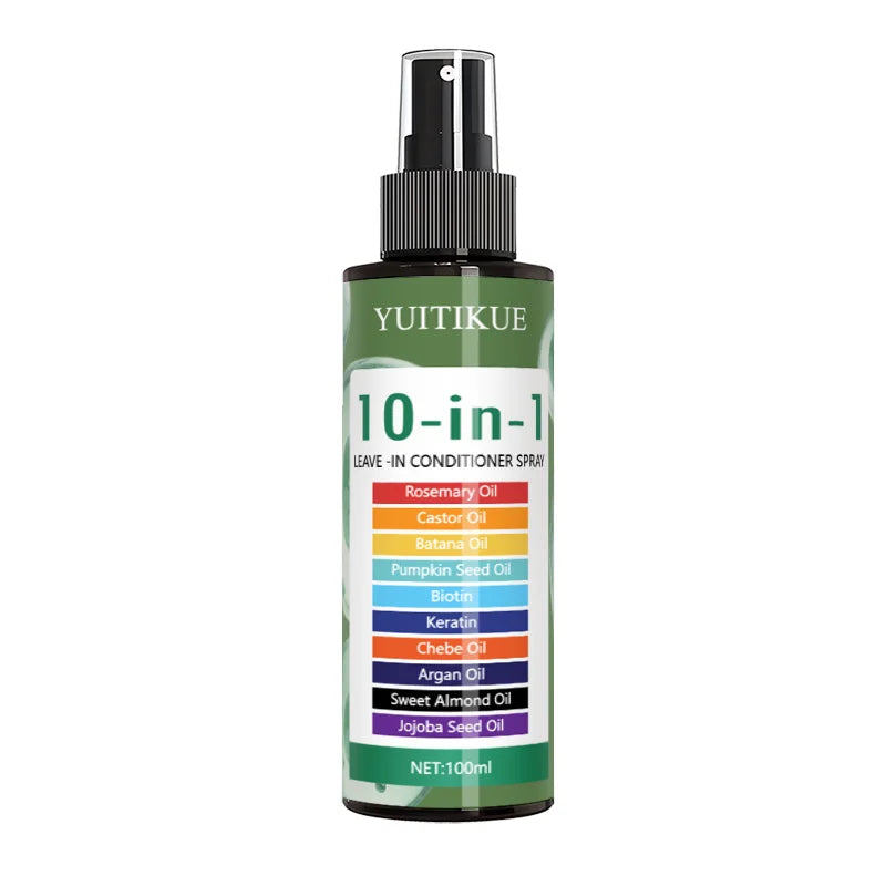 10-in-1 Leave-In Hair Conditioner Spray with Natural Oils 100ml - 8