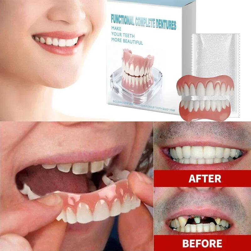 Instant Silicone Cosmetic Dentures for a Confident Smile
