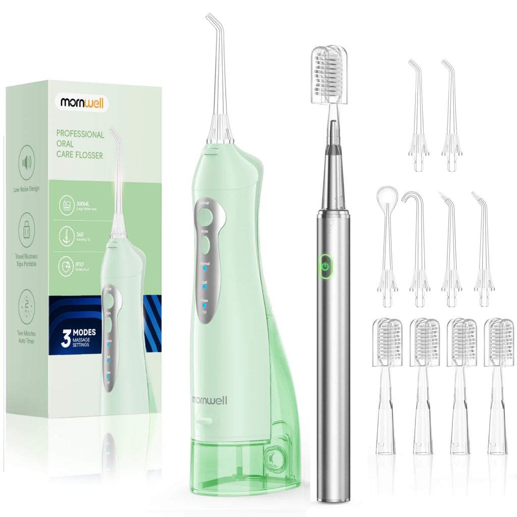 Electric Toothbrush and Portable Water Flosser Oral Care Set