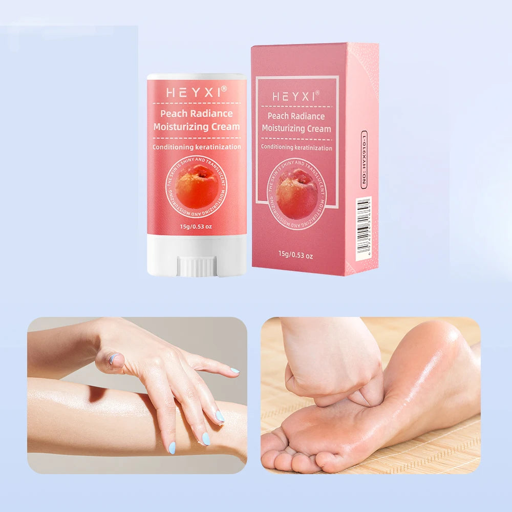 Heyxi Peach Moisturizer Stick Hydrating Smoothing Foot Cream - 8