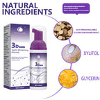 Purple Teeth Whitening Mousse Deep Cleaning Foam Toothpaste 50ml