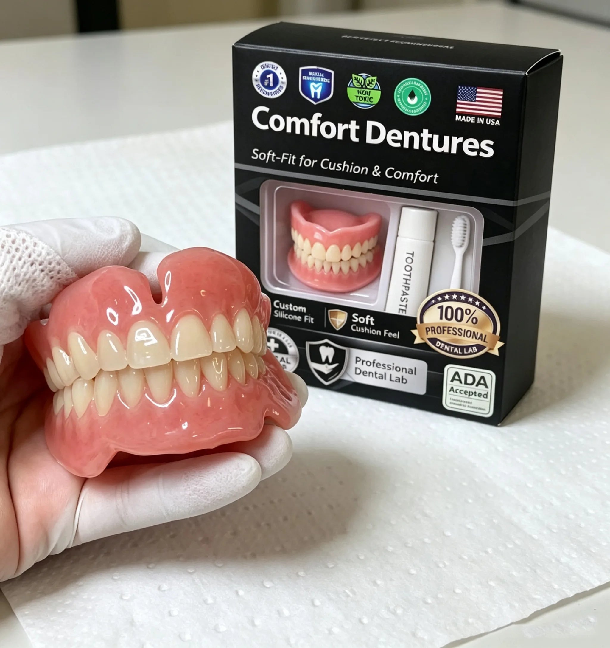 Moldable Silicone Cosmetic Teeth for Instant Smile - 2