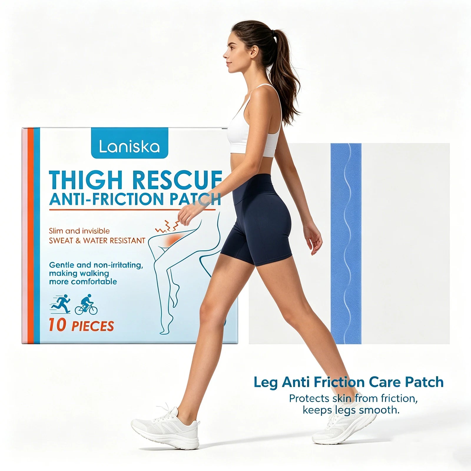 Invisible Anti-Chafing Thigh Patches for Runners and Walking - 3
