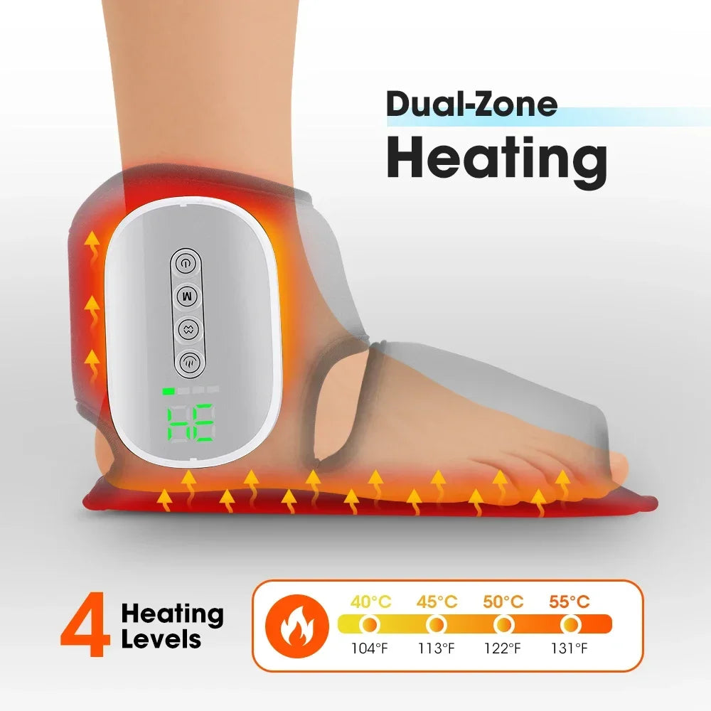 Heated Air Compression Ankle and Foot Massager - 5