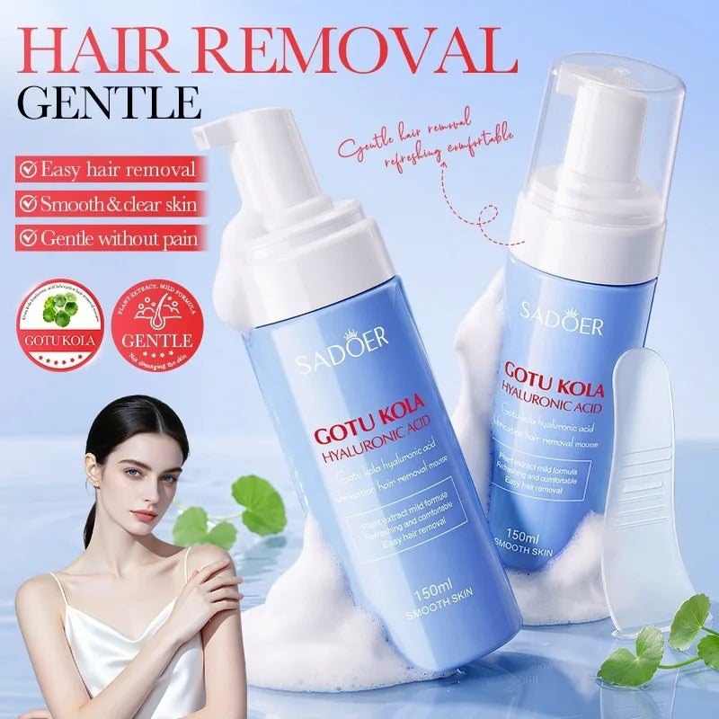 Sadoer Centella Hyaluronic Acid Hair Removal Mousse Gentle Body Foam