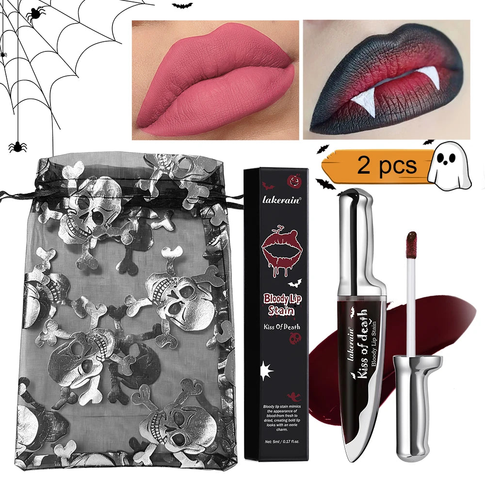 Bloody Matte Lip Stain for Halloween and Costume Makeup