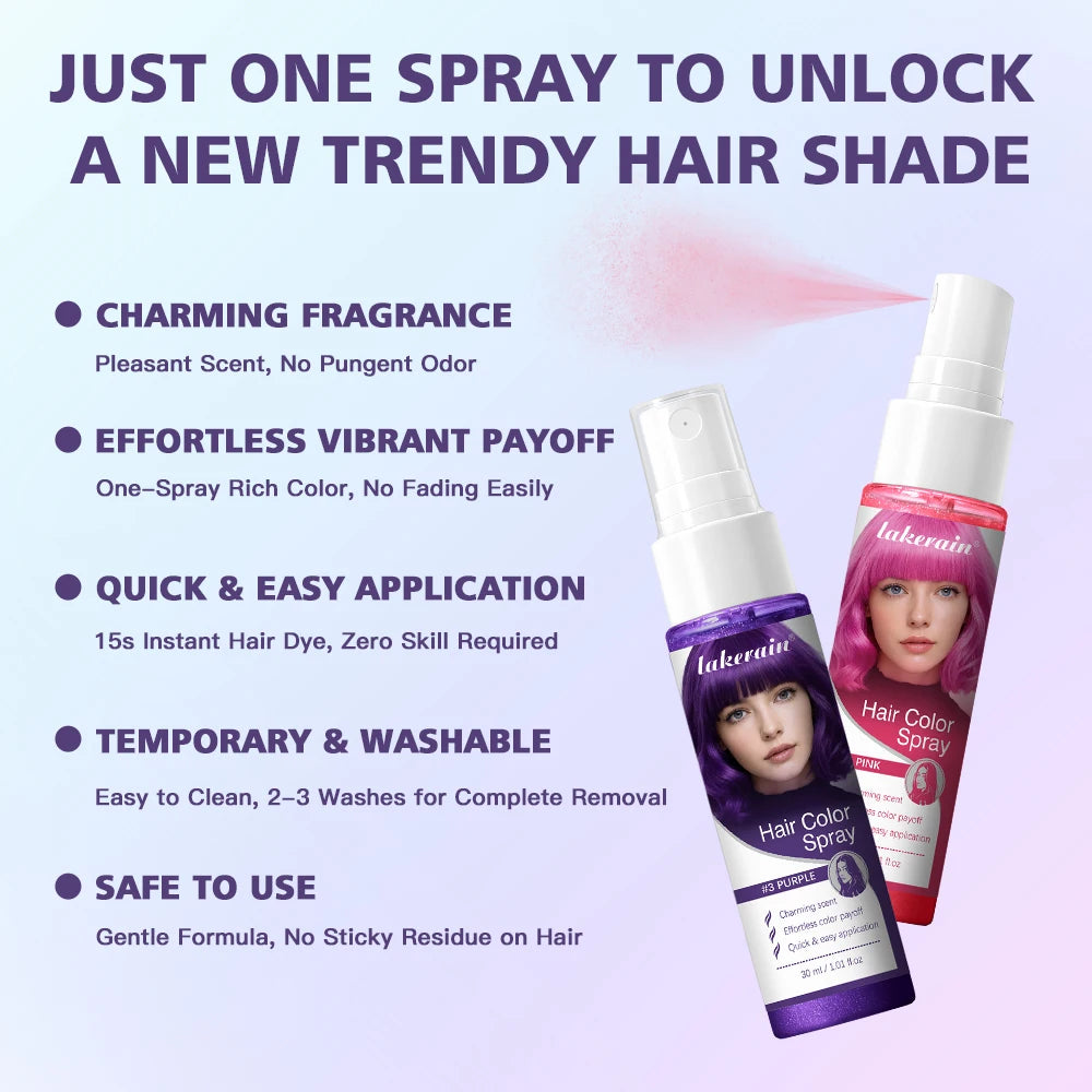 Temporary Hair Color Spray for Instant Styling - 4
