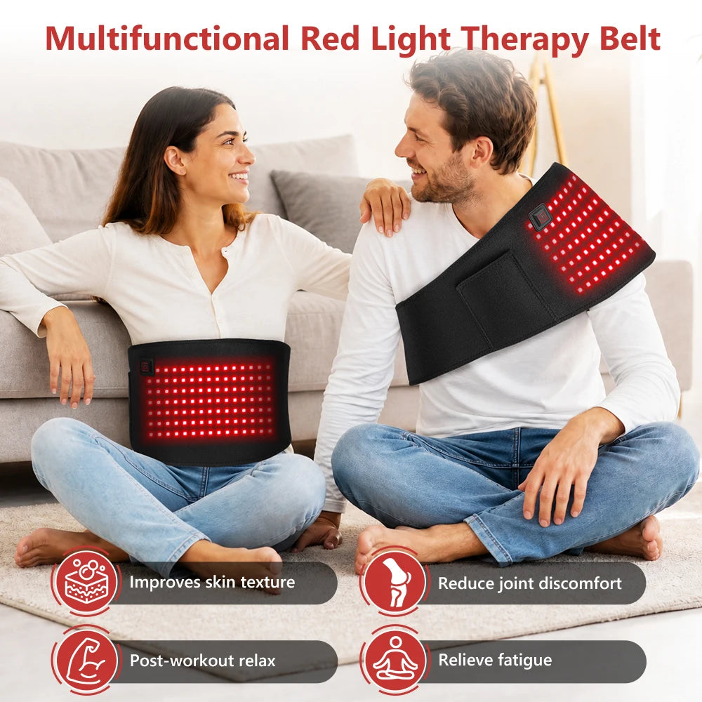 Red Light Therapy Heating Belt for Pain Relief
