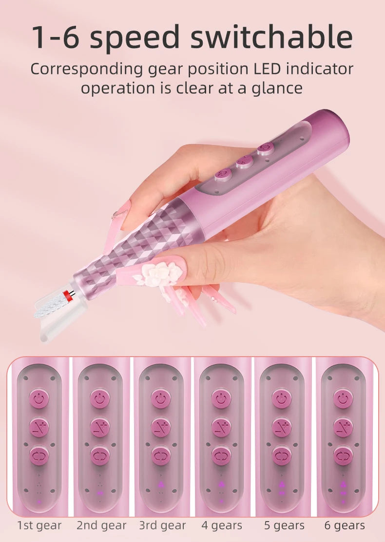 Cordless Electric Nail Drill Kit for Manicure and Pedicure
