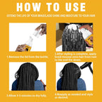 Rinse Free Braid Shampoo and Foam Mousse Set with Nightcap