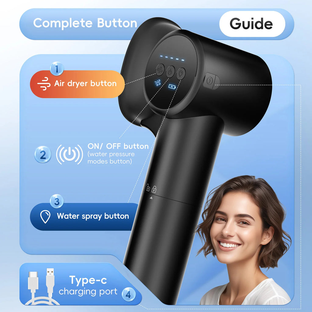Electric Ear Wax Removal Irrigator with Drying Function