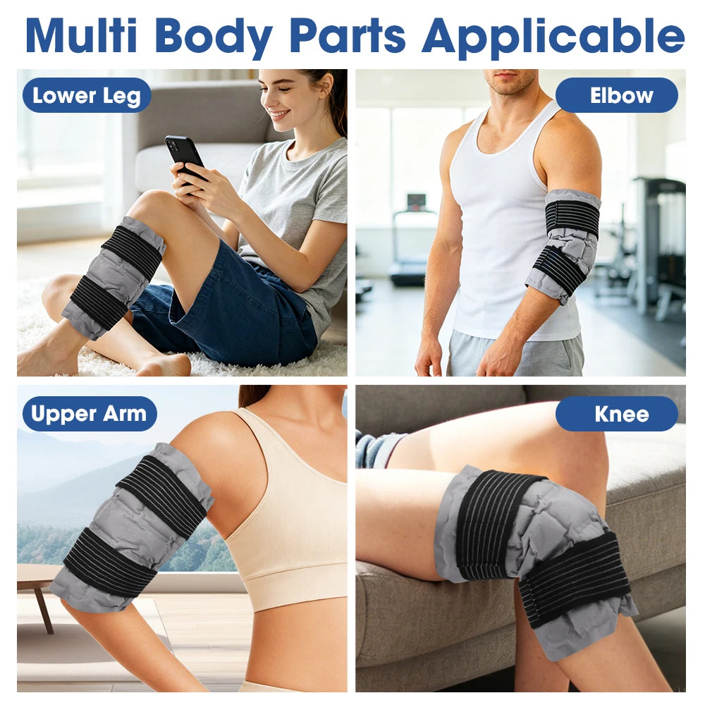 Reusable Hot and Cold Knee Ice Pack Wrap - 13