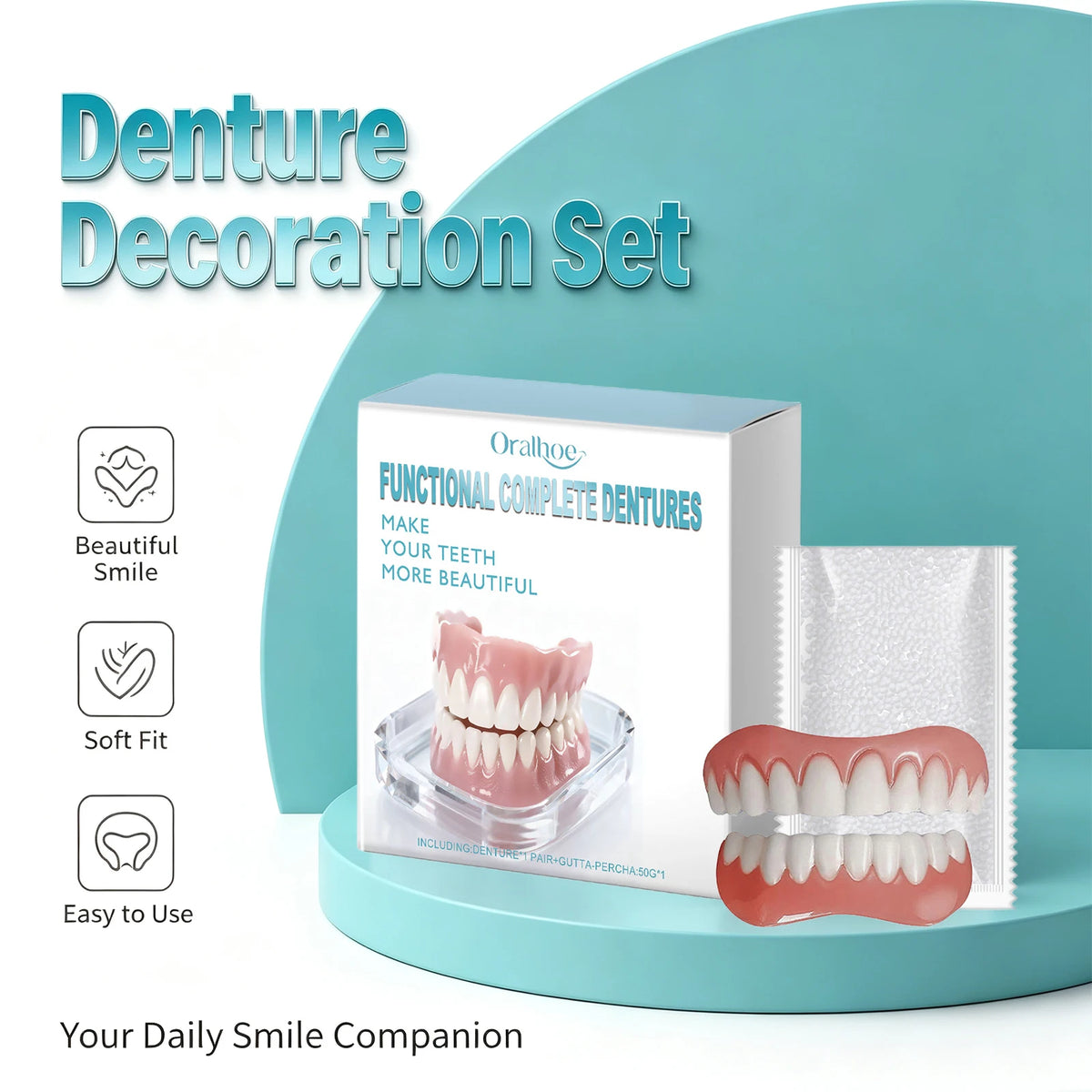 Cosmetic Denture Set for Instant Smile Improvement
