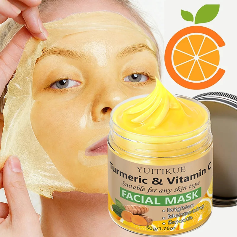 YUITIKUE Turmeric and Vitamin C Peel Off Face Mask for Skin Brightening - 3