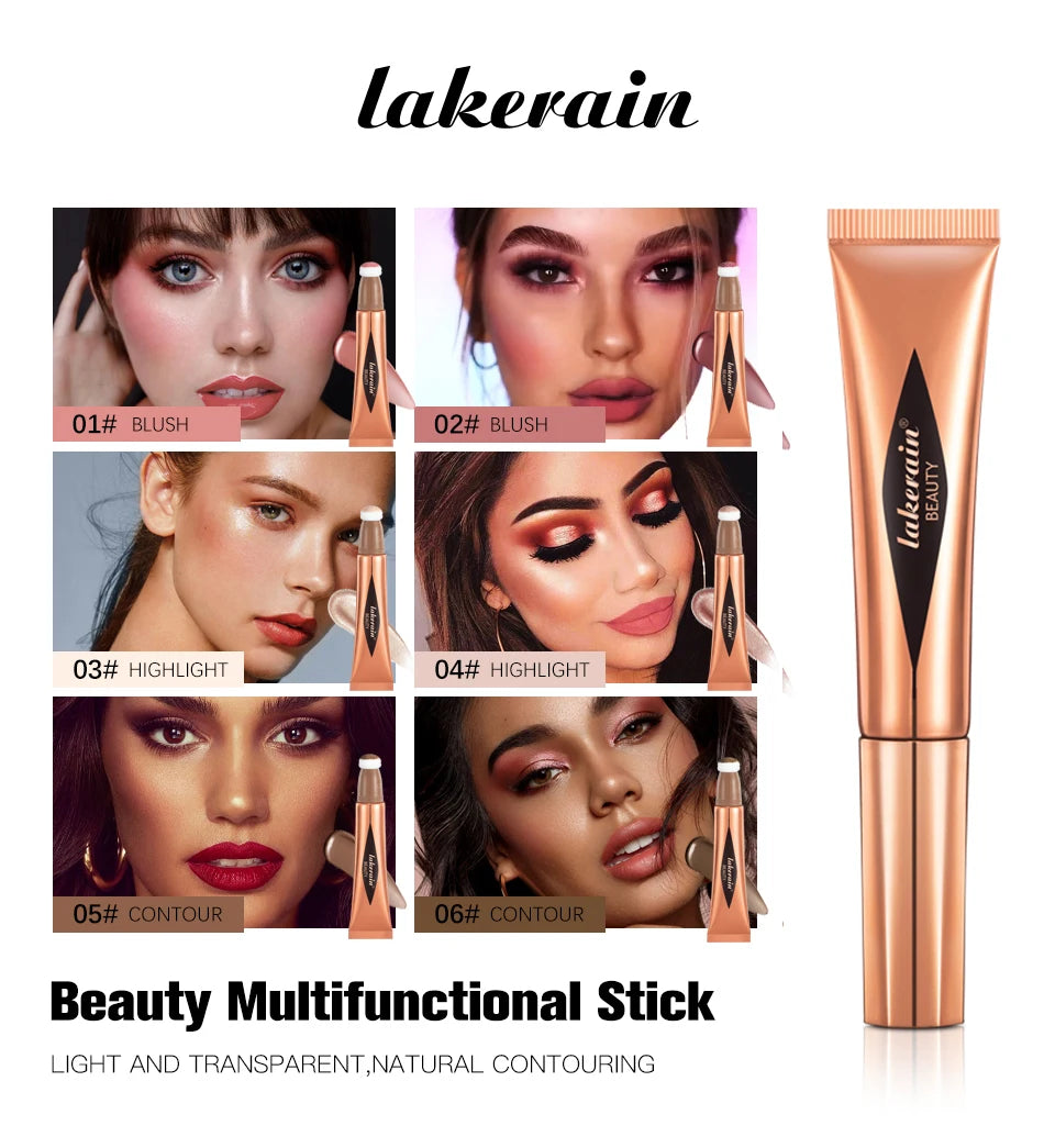 Liquid Face Contour and Highlighter Wand with Cushion Applicator