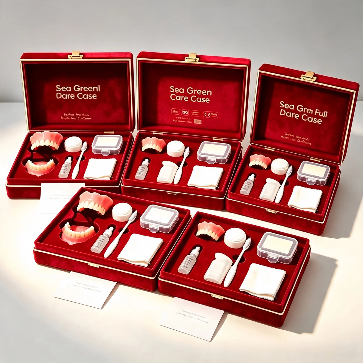 Complete Denture Care Kit with Travel Storage Case