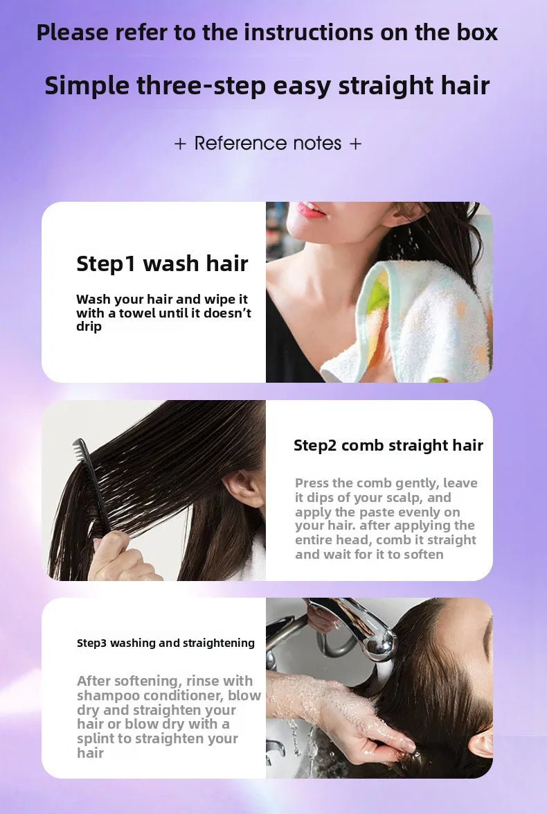 260ml RUY Hair Straightening Cream with Integrated Comb Applicator - 18