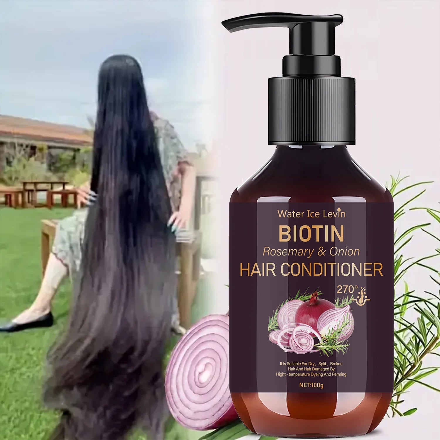 Biotin and Onion Hair Conditioner for Dry and Damaged Hair 100g - 2
