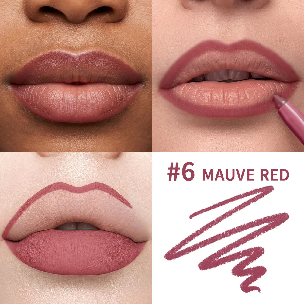 Waterproof Matte Lip Liner Pencil for Long-Lasting Lip Contouring