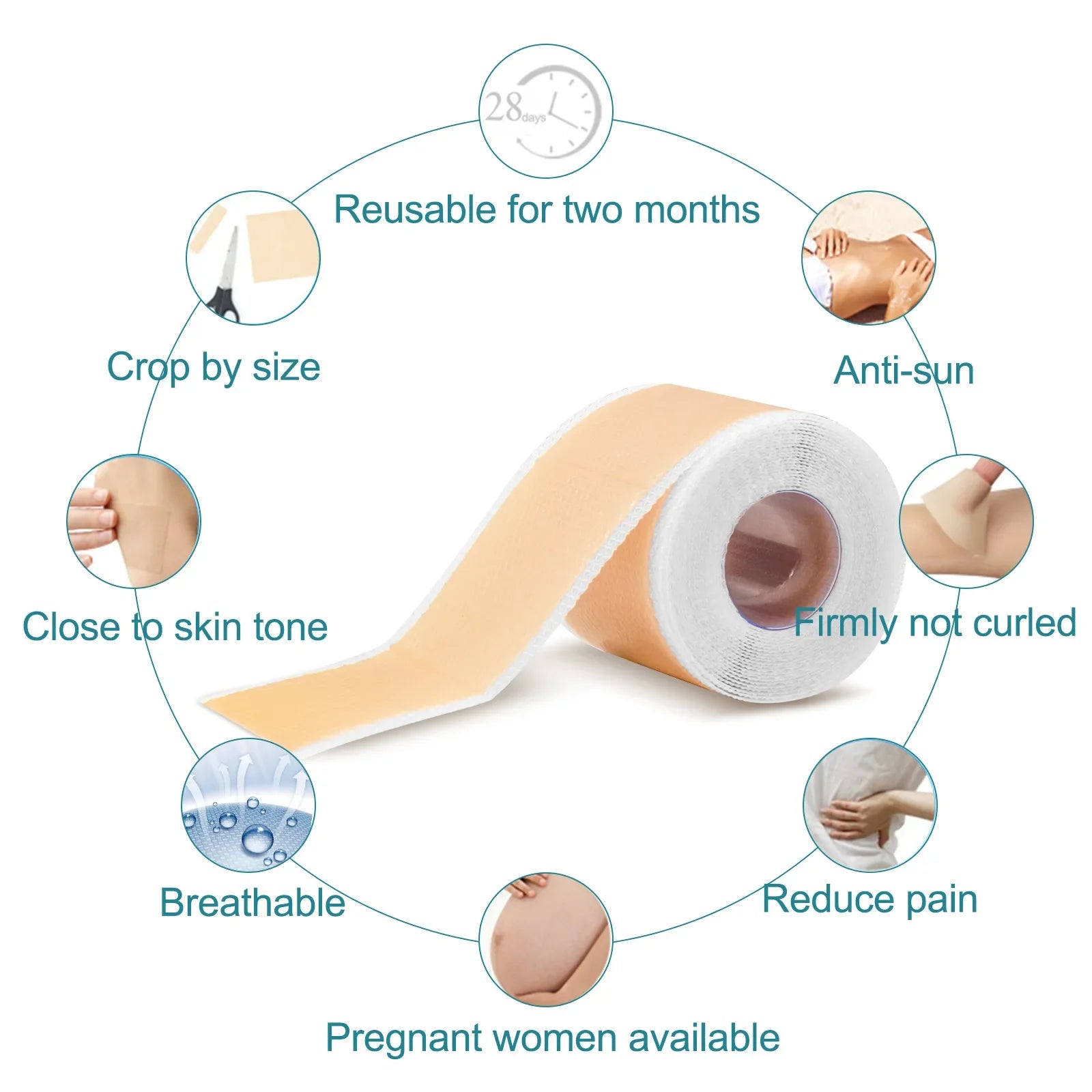 Silicone Scar Removal Tape for Surgery and Burn Scars - 7