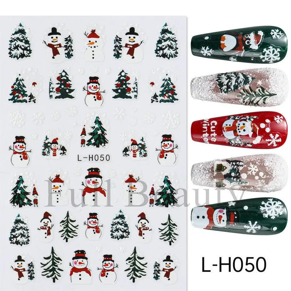 3D Christmas Cartoon Nail Art Stickers - 43