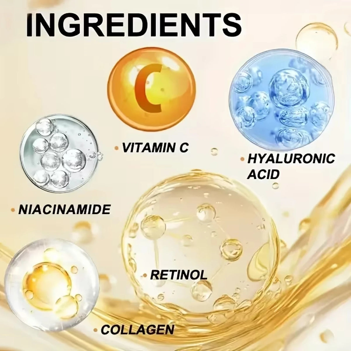 Retinol Face Cream Anti Aging Collagen Peptide Firming Moisturizer 60g