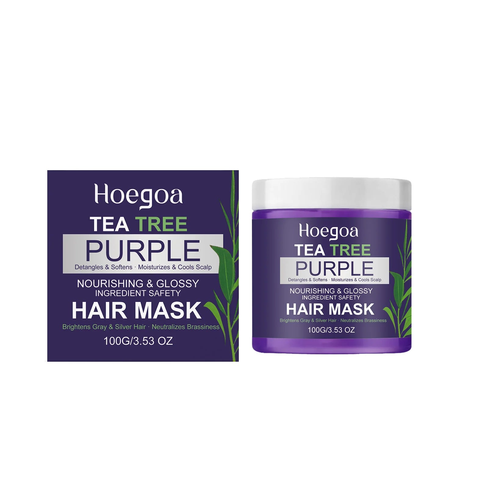Hoegoa Purple Tea Tree Hair Mask Moisturizing Treatment 100g