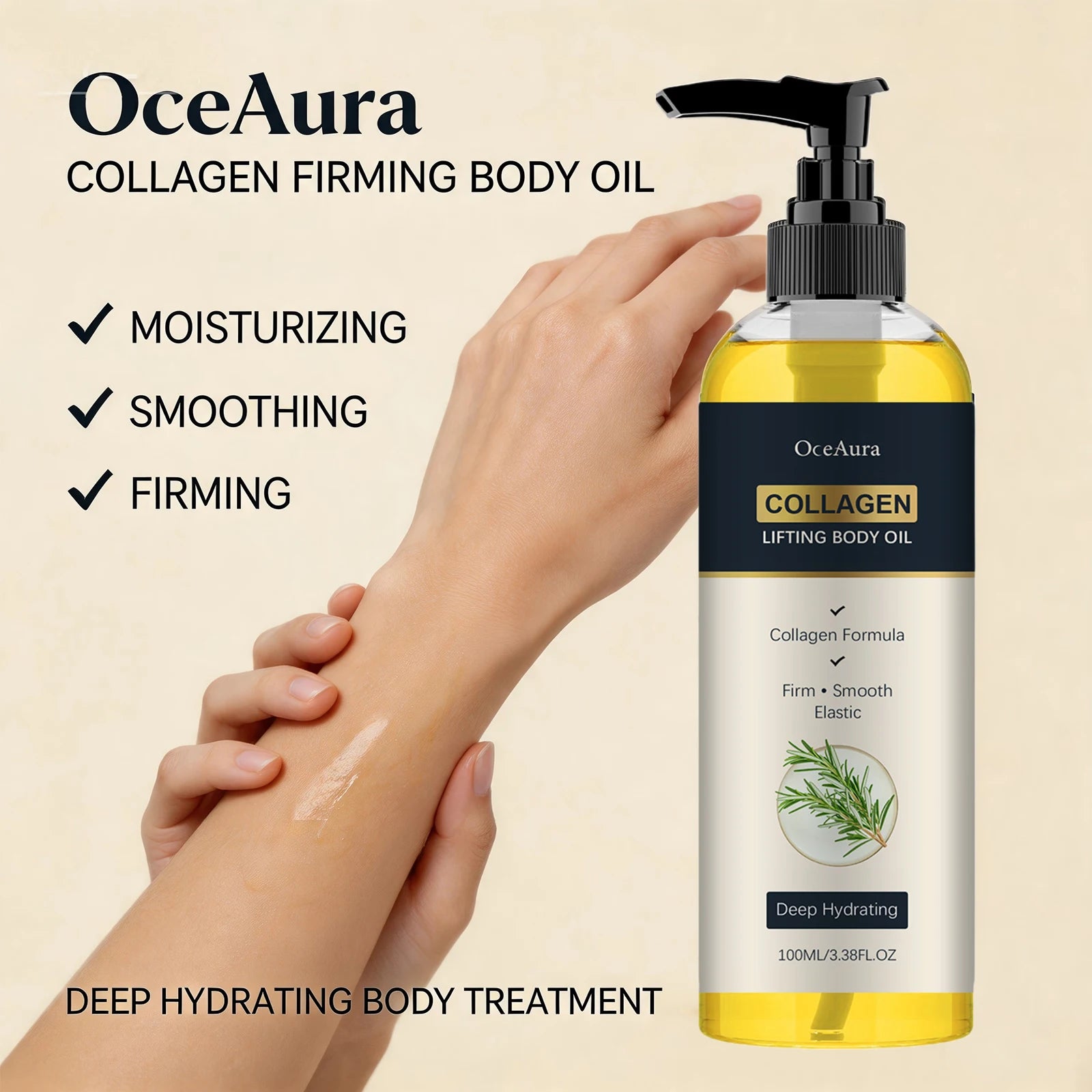 Collagen Firming Body Oil for Skin Elasticity and Moisturizing - 1