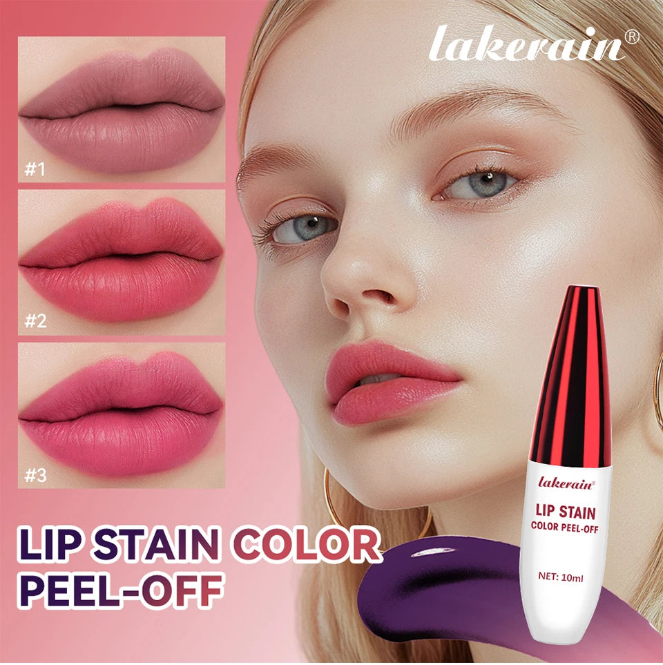 Waterproof Peel-Off Lip Stain for Long-Lasting Matte Color - 7