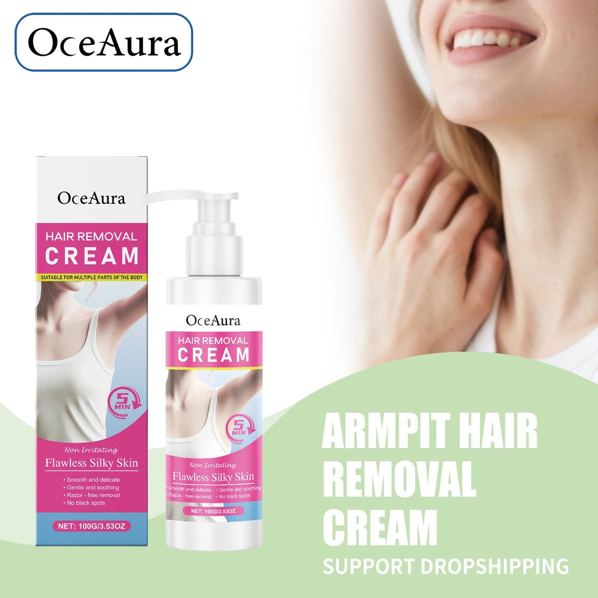 Gentle Hair Removal Cream for Full Body Smooth Skin