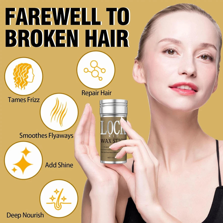Coconut Oil Hair Wax Stick for Edge Control and Styling