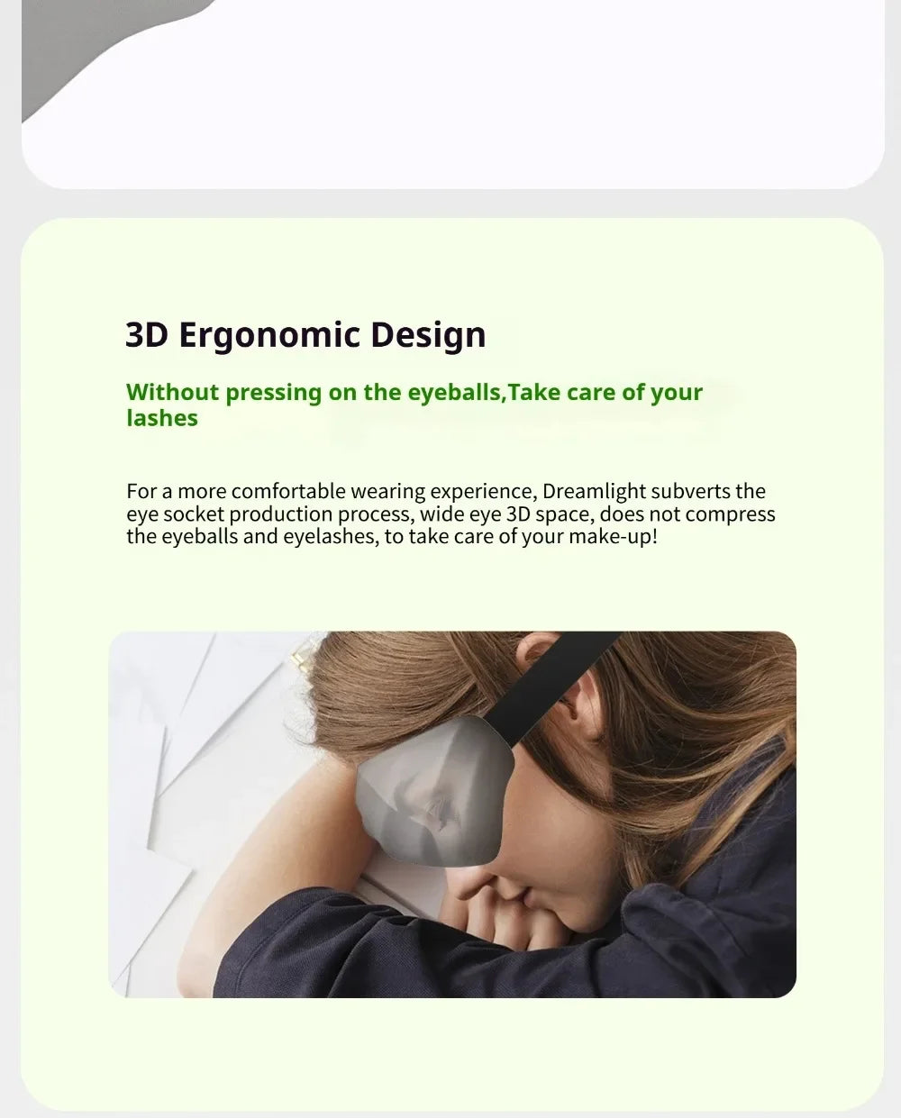 Dreamlight 4S Pro Silk Eye Mask Sleep Aid Light Blocking Sleep Cover