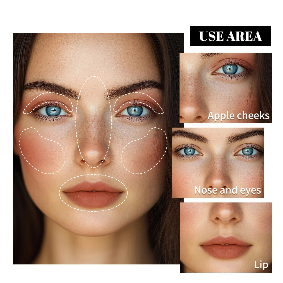 Long-Lasting Matte Satin Cream Blush for Natural Cheek Color - 6