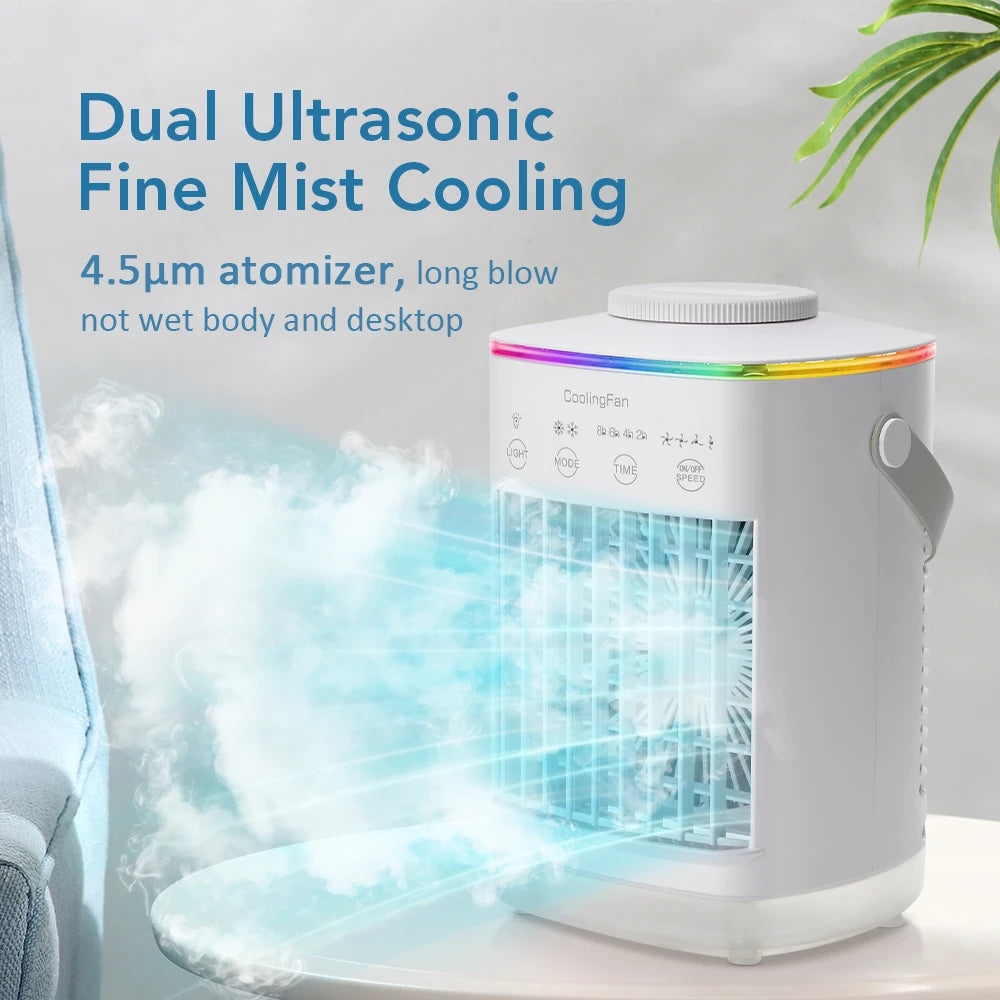 Portable USB Desktop Air Cooler and Humidifier