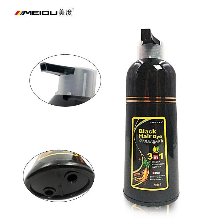 500ml Silver Hair Dye Shampoo Plant Extract Color Treatment - 9