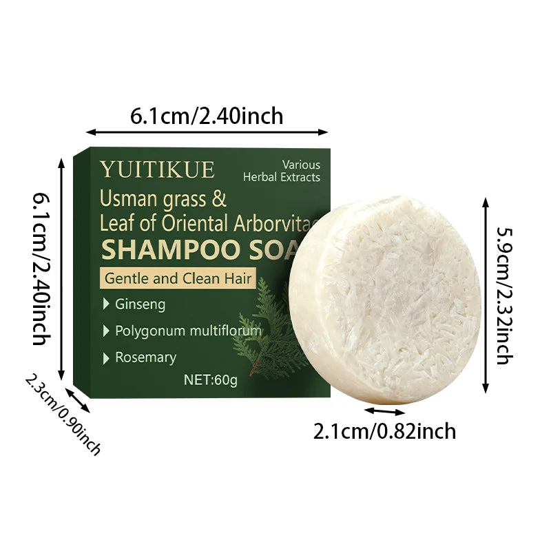 Cypress Leaves Ginseng and Rosemary Shampoo Bar 60g - 8