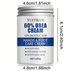 YUITIKUE 60% Urea Foot Cream Cracked Heel Repair Moisturizer 100g