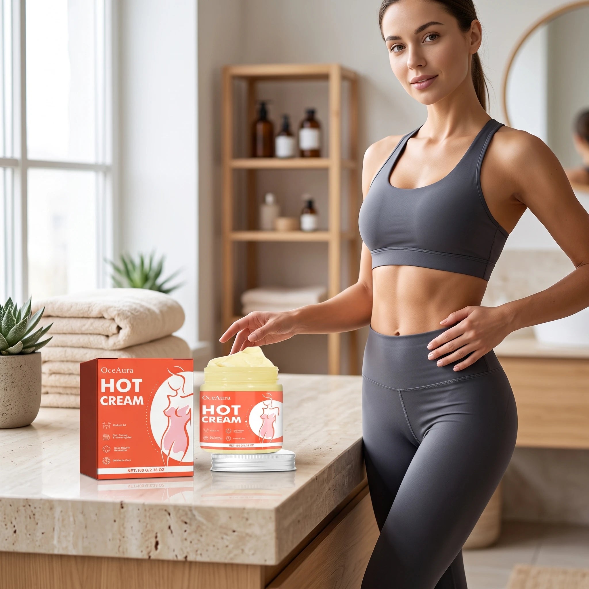 Anti-Cellulite Hot Massage Cream for Body Slimming and Shaping - 6