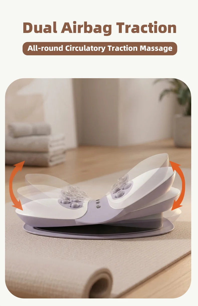 Electric Lumbar Traction and Back Massage Stretcher - 11