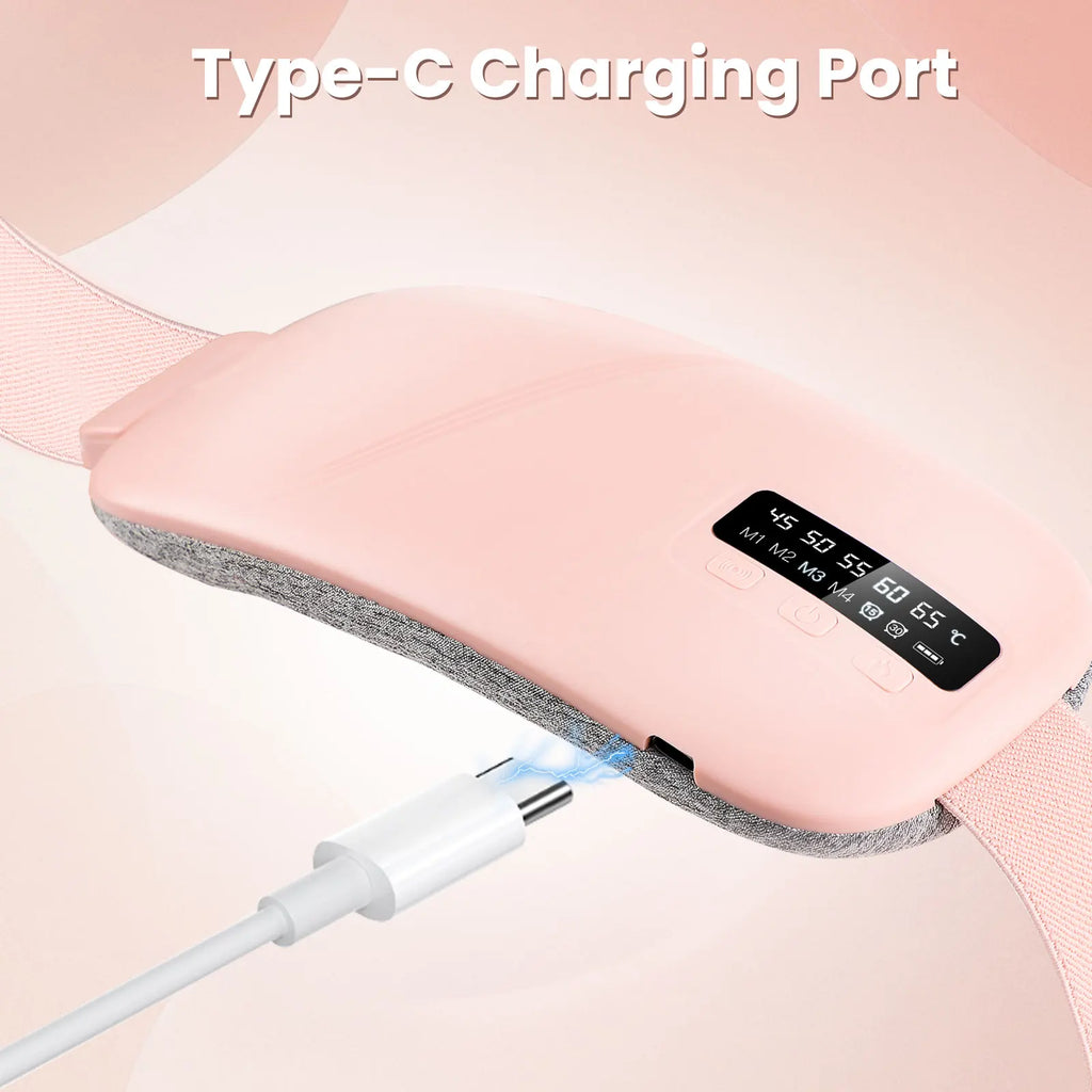 Cordless Menstrual Heating Pad with Vibration Massage