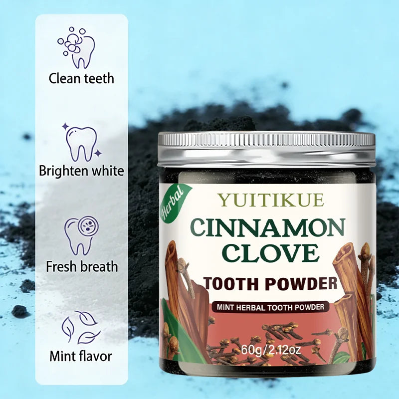 Yuitikue Cinnamon Clove Tooth Powder Natural Herbal Teeth Cleaning 60g