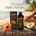 Coconut Oil Dark Tanning Body Oil for Deep Bronze Tan