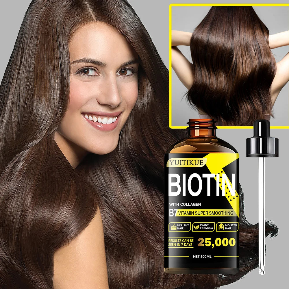Biotin Hair Oil with Collagen 100ml Vitamin B7 Moisturizing Treatment